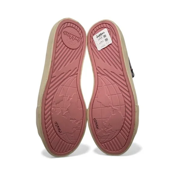 Inkkas Womens Chambray Boho Aztec Canvas Print High Top Sneakers Shoes SZ 8 - Picture 7 of 7